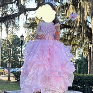 Pink Bubble Sparkle Gown- Glinda and Wicked inspired